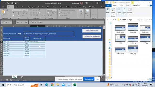 Rename thousands of files with one click by Excel смотреть онлайн