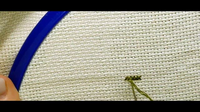 #17. Как ЗАКРЕПИТЬ НИТЬ НА КАНВЕ в начале и конце работы ВЫШИВКА КРЕСТОМ смотреть онлайн