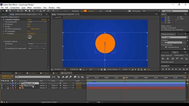 After Effects Tutorial - Liquid Fill Logo Animation смотреть онлайн