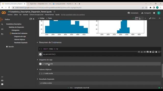 22 - Python Resumen de 5 números y diagrama de caja con numpy y matplotlib (explicación ejercicio) смотреть онлайн