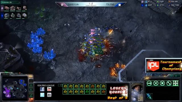 Life vs Polt - Game 4 - IPL ToC LR3 - StarCraft 2 смотреть онлайн