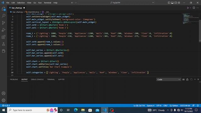 PyQt5 Tutorial #12 - Creating a Bar Chart with QtChart смотреть онлайн