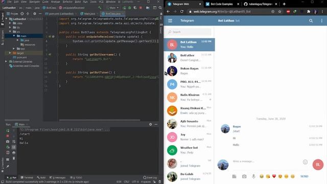 Tutorial Membuat Bot Telegram Dengan Java смотреть онлайн