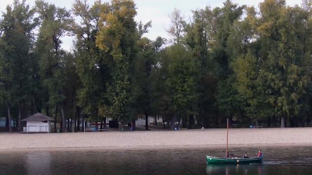 Boat on River Dnieper Kiev Ukraine смотреть онлайн