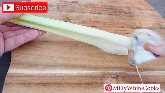 How to Remove Strings From (De-Thread) Celery | Easy Healthy Cooking Tips, Tricks & Shortcuts смотреть онлайн