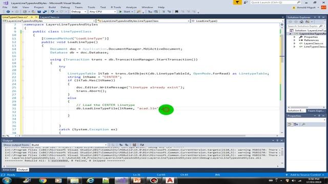 Loading a Linetype in AutoCAD using C# (S7 - 12) смотреть онлайн