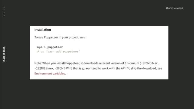 End to End tests with Google's Puppeteer - Tyler Clark смотреть онлайн