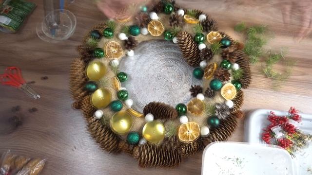 DIY: Новогодний венок I УКРАШЕНИЯ I своими руками I CHRISTMAS I NEW YEAR DECOR I HANDMADE смотреть онлайн