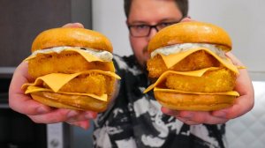 Рецепт ФИШ БУРГЕР от А до Я. Идеальный БУРГЕР с РЫБОЙ.