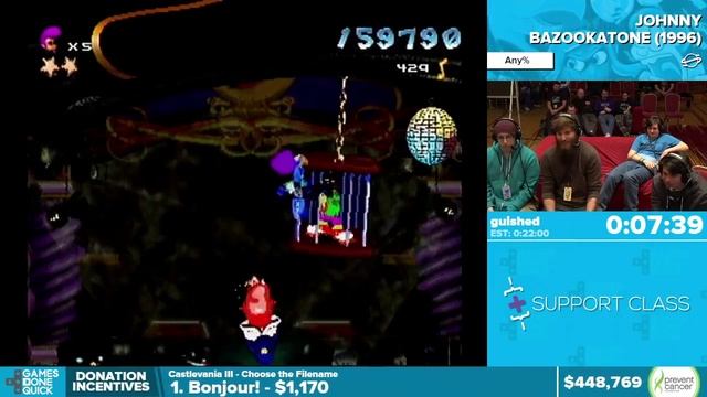 Johnny Bazookatone by guished in 19:30 - Awesome Games Done Quick 2016 - Part 99 смотреть онлайн