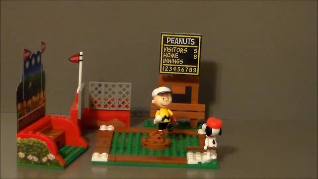 Peanuts Movie Lite Brix Charlie Brown & Snoopy Baseball Game смотреть онлайн