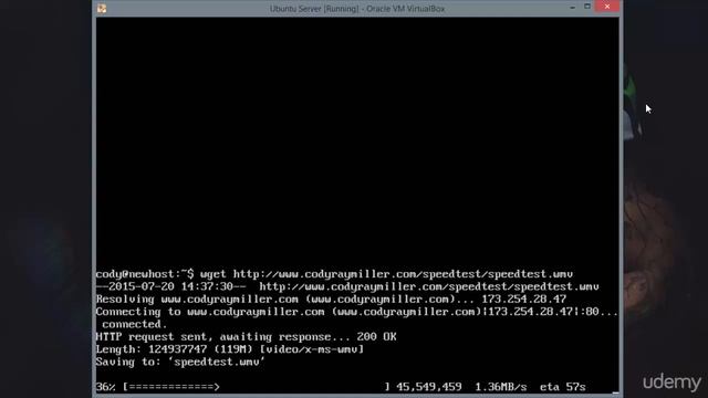 17 Testing Download Speed with wget смотреть онлайн
