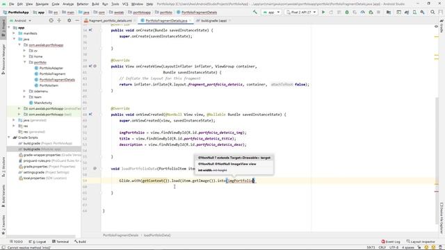 Android CV & Portfolio Minimal App part7: Portfolio BottomSheet fragment | Android Studio Tutorial смотреть онлайн
