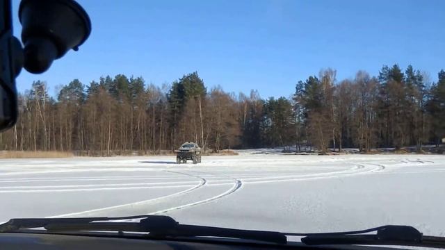 Daewoo Matiz опять на льду озера Белое #3 смотреть онлайн