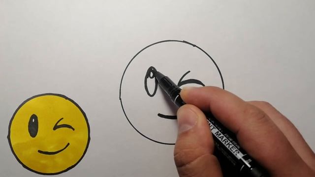 СМАЙЛИК ;) как нарисовать смотреть онлайн