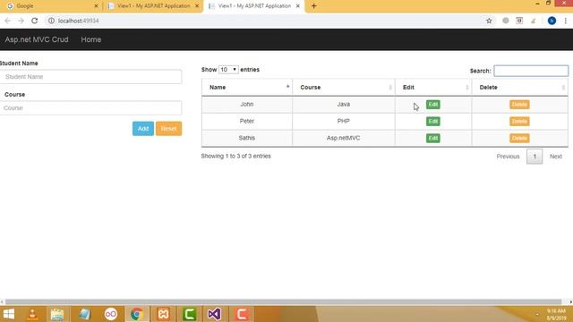 Asp.net Mvc Crud using Ajax and Json смотреть онлайн