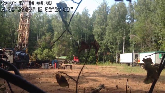 Буровые работы в парке "Нижняя Кама" Набережные Челны смотреть онлайн