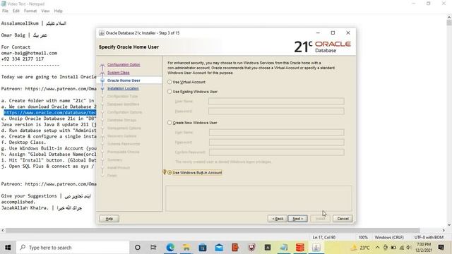 How to Install Oracle Database 21c | Pluggable | Executive | Windows 10 смотреть онлайн