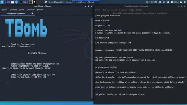 Sms Bomber istediğiniz kişiye binlerce mesaj gönderin смотреть онлайн