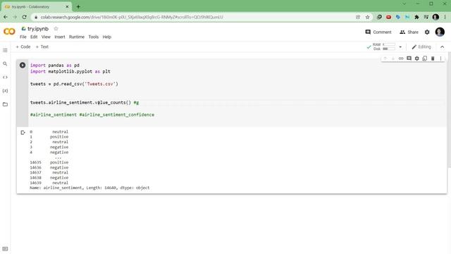 Python - airlines tweets sentiments / pie chart, bar plot [keystrokes] смотреть онлайн