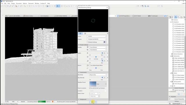 ArchiCAD 25 tip: How to merge a 3D with 2D drawing (Sectional Perspective). смотреть онлайн