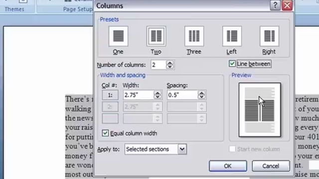 Modify Columns in Word 2007 смотреть онлайн