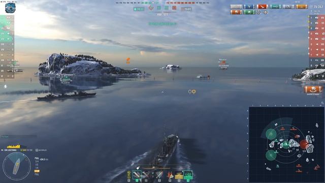 Destroyer Lightning: 7 ships destroyed - World of Warships смотреть онлайн