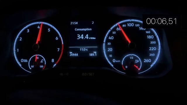 VW Polo 1.0 TSI 95HP Acceleration 0-100KM/H смотреть онлайн