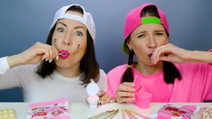 РОЗОВАЯ ЕДА или БЕЛАЯ 24 Часа Едим Еду Одного Цвета Челлендж от Пико Поки