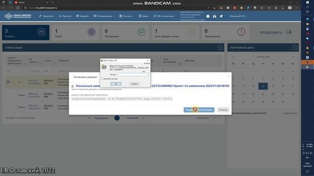 ЕЦПЭ. Согласование недостатков начальником отдела.mp4