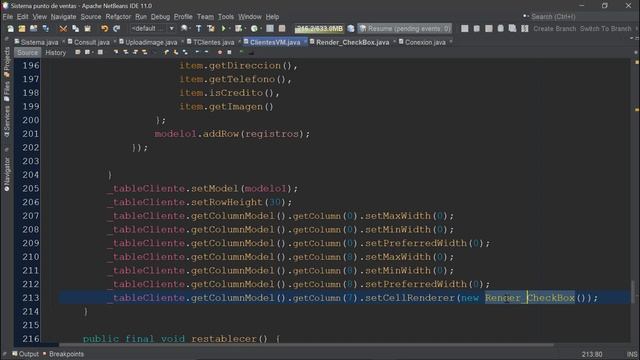 Sistema punto de ventas profesional en Java Creando las clases Render CheckBox y Paginador #24 смотреть онлайн