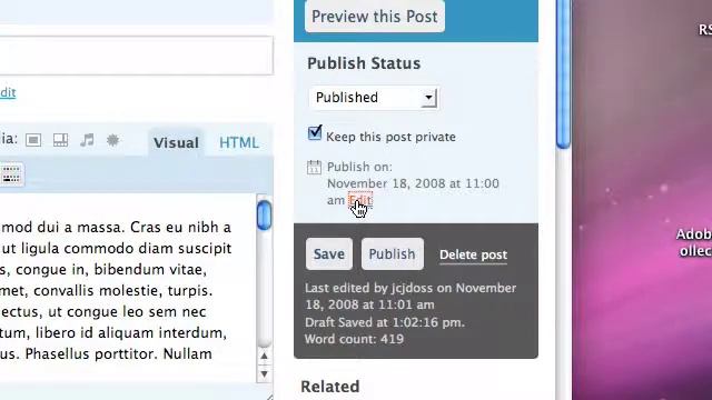 Post-dating a wordpress post смотреть онлайн