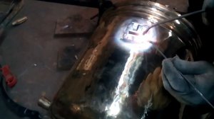 ремонт самовара пайка жестким припоем.