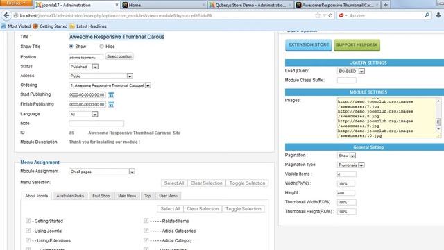 Awesome Responsive Thumbnail Carousel Joomla Module смотреть онлайн