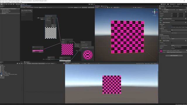 Unity Shader Graph Tutorial - Beginner Guide Episode 3. Multiply, UV & Texture Nodes смотреть онлайн