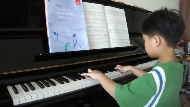 6 years old Immanuel - Playing ABRSM Grade 4, Blues смотреть онлайн