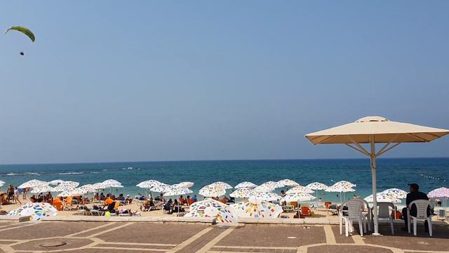 Море в Тель Авиве, в сентябре. Уроки скрипки на море. Tel Aviv(Israel). Violin Lesson смотреть онлайн