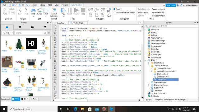 Roblox Studio - How to Enable Bubble chat And disable Chat Box смотреть онлайн