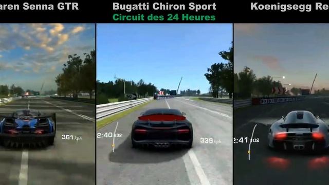 Real Racing 3 McLaren Senna GTR vs Bugatti Chiron Sport vs Koenigsegg Regera смотреть онлайн