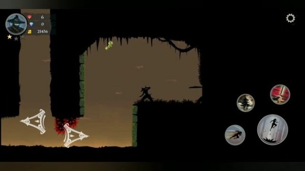 Ninja Arashi 2 - Level 43 & Level 44 (No death & all stars)