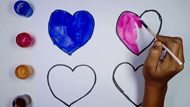Drawing heart for children / yurak rasmi qanday chiziladi / рисование сердце для детей смотреть онлайн