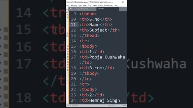 How can add table in HTML-Adding table in html- Html me table kaise create kre?- tr,td tags in tabl смотреть онлайн