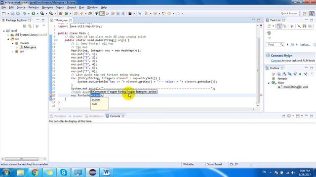 Java 8 forEach смотреть онлайн