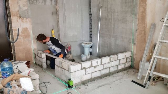 Демонтаж и Монтаж Перегородок в санузле. Ремонт 1 Комнатной Квартиры в Новостройке Своими Руками. смотреть онлайн