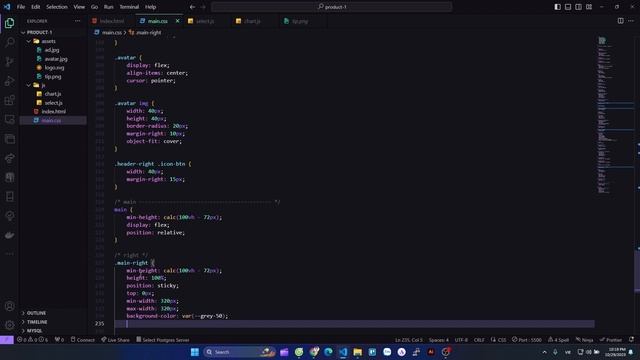 How to create Dashboard by HTML and CSS and Javascript | Create Dashboard of an investment app смотреть онлайн