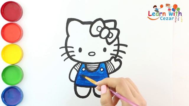 ???Learn How to Draw Hello Kitty |?♀️?? | Easy drawing | Learn Colors And Music Step By Step смотреть онлайн