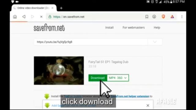Paano mag download ng video gamit ang savefrom.net, How to download video (with English subtitle) смотреть онлайн