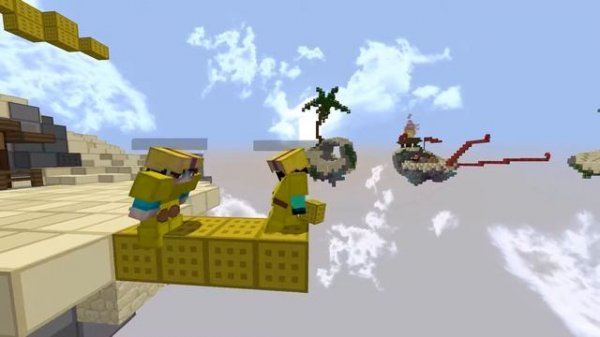 Как научиться строиться ninja Бриджингом [Hypixel Minecraft TheAiryz]