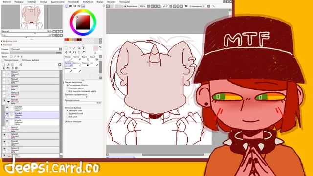 Как создать пиксельную анимацию в Paint Tool SAI 2 +SpeedPaint смотреть онлайн
