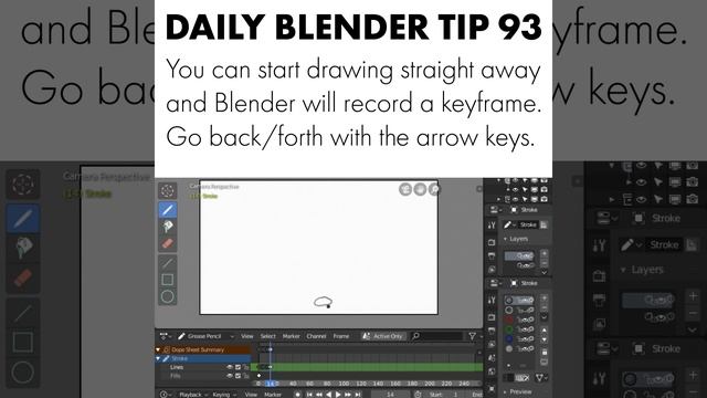 Daily Blender Tip 93 - 2D Animation Quick Start смотреть онлайн
